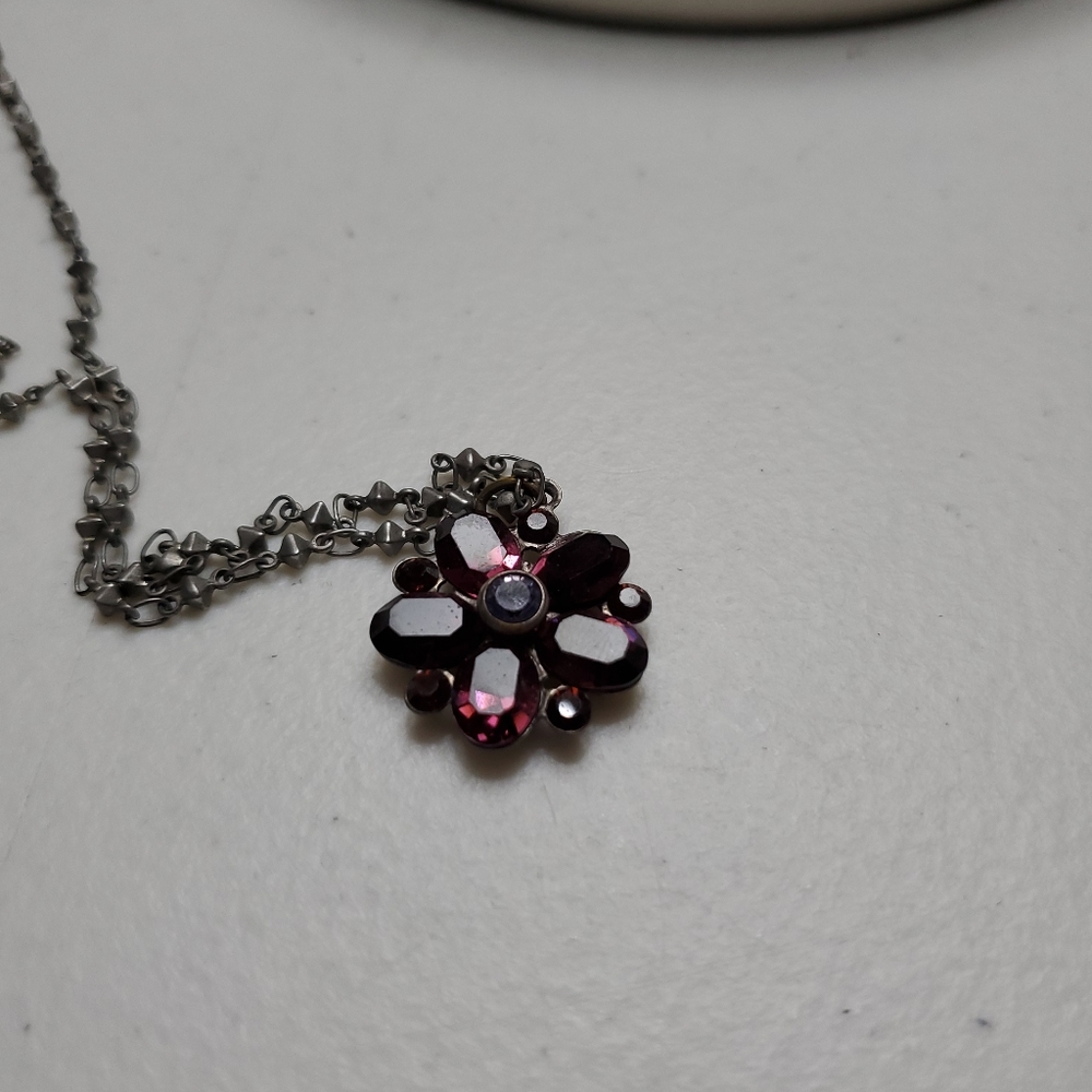 Purple Flower Necklace